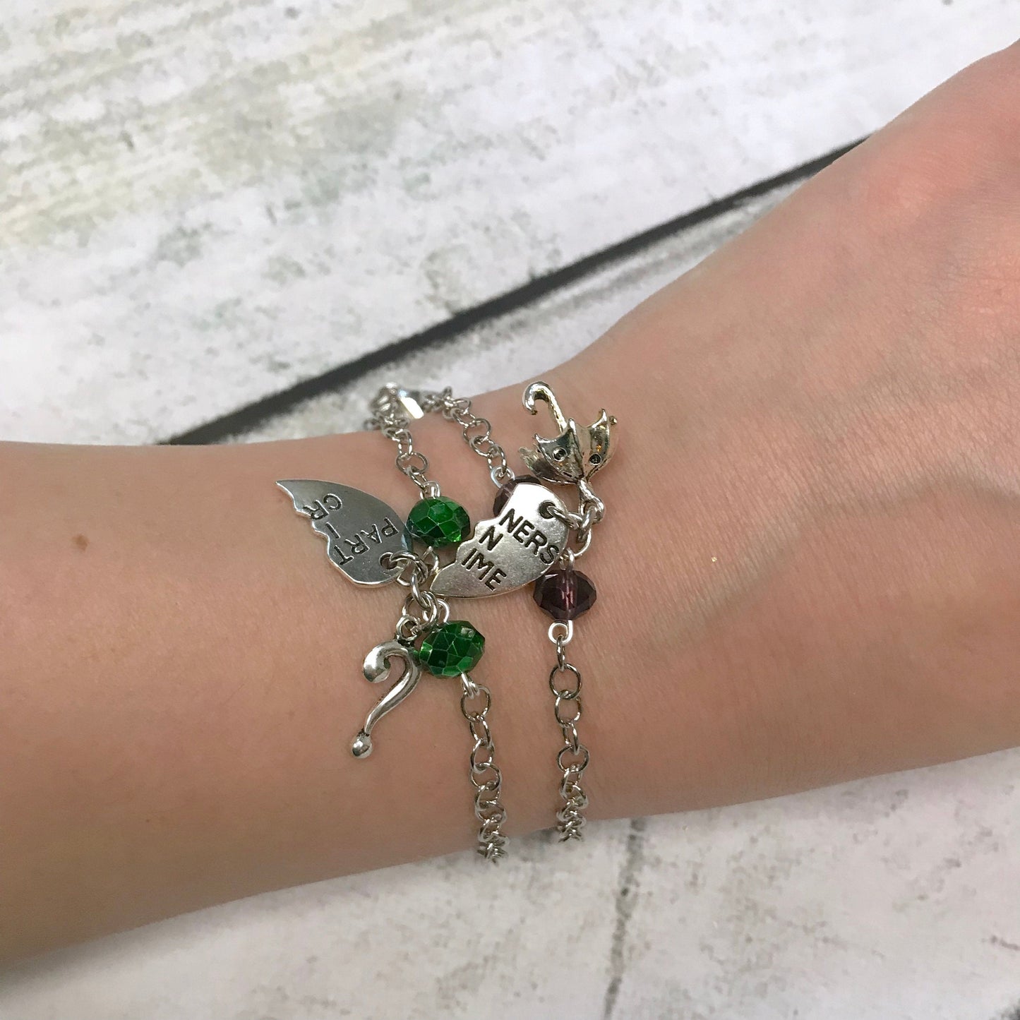 Riddler and Penguin Best Friend Bracelets