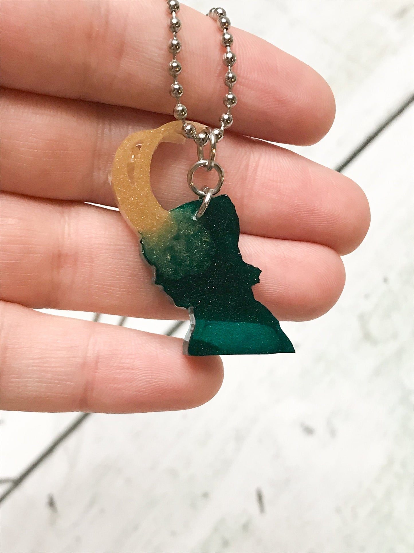 Loki Galaxy Resin Necklace