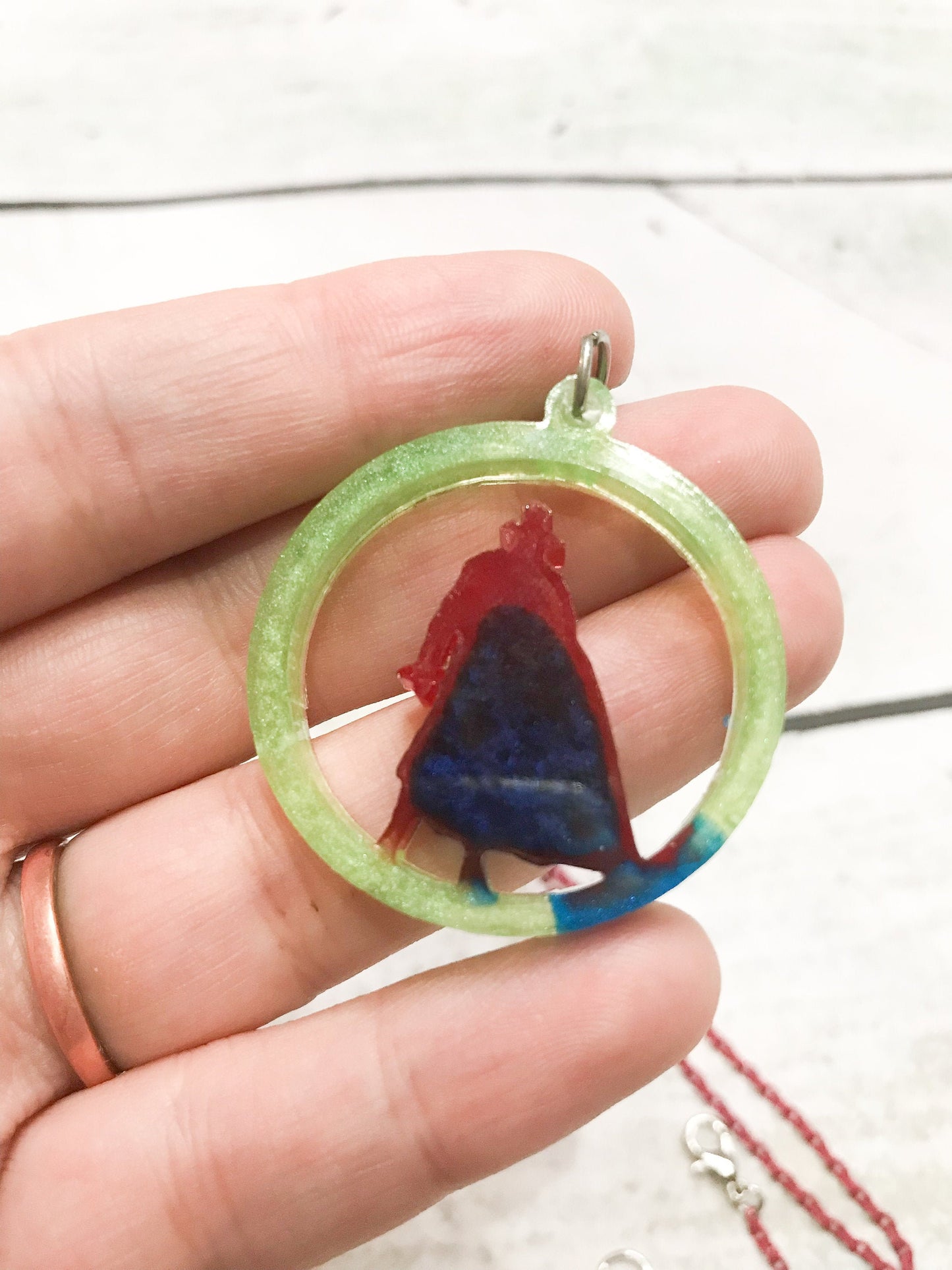 Doctor Strange Resin Circle Necklace