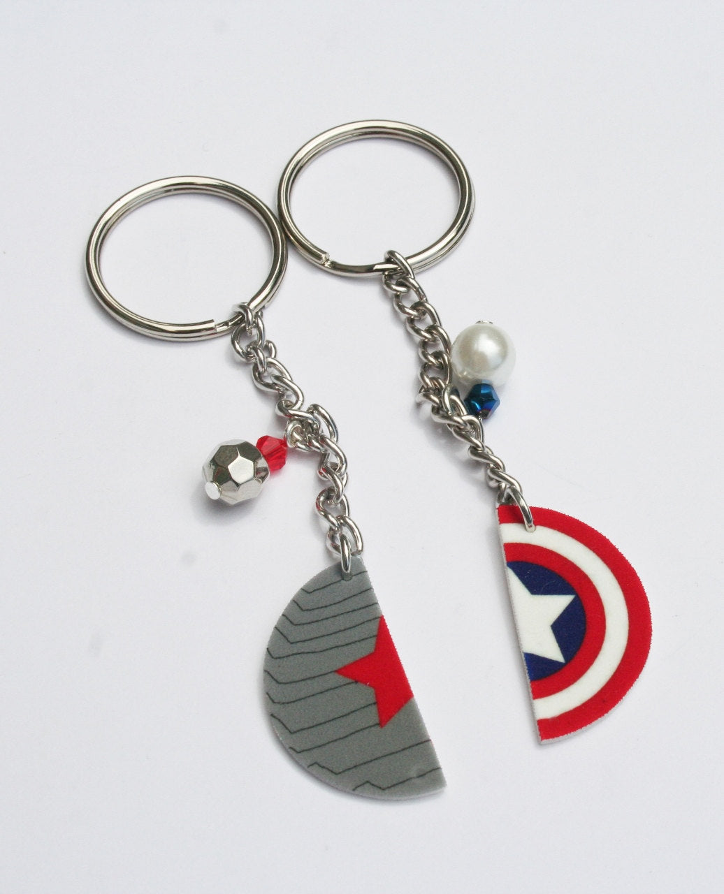 Winter Soldier Captain America Inspired Best Friend Key Chain
