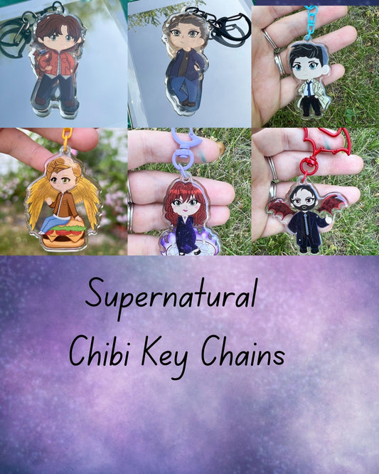 Supernatural Character Arcylic Key Chains