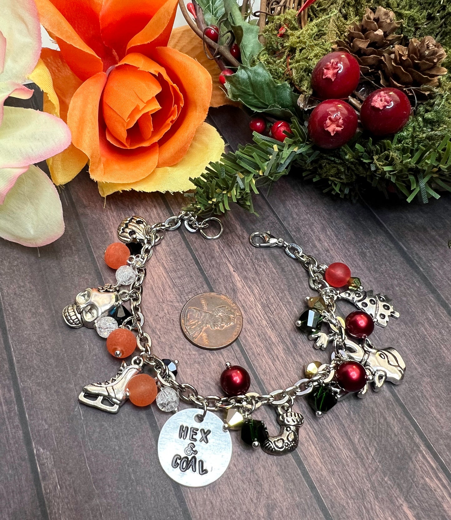 Kissmass Hex and Coal Loaded Bracelet