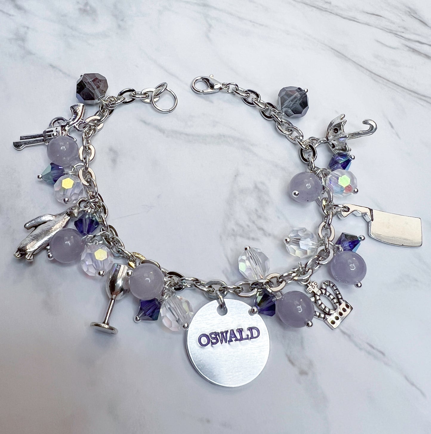 Oswald Cobblepot Inspired Loaded Charm Bracelet