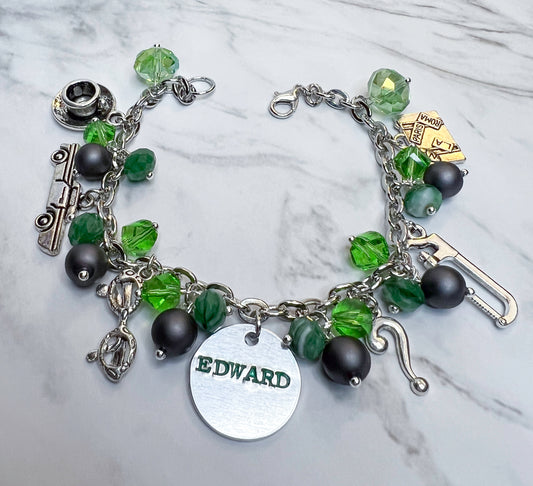 Edward Nygma Inspired Loaded Charm Bracelet