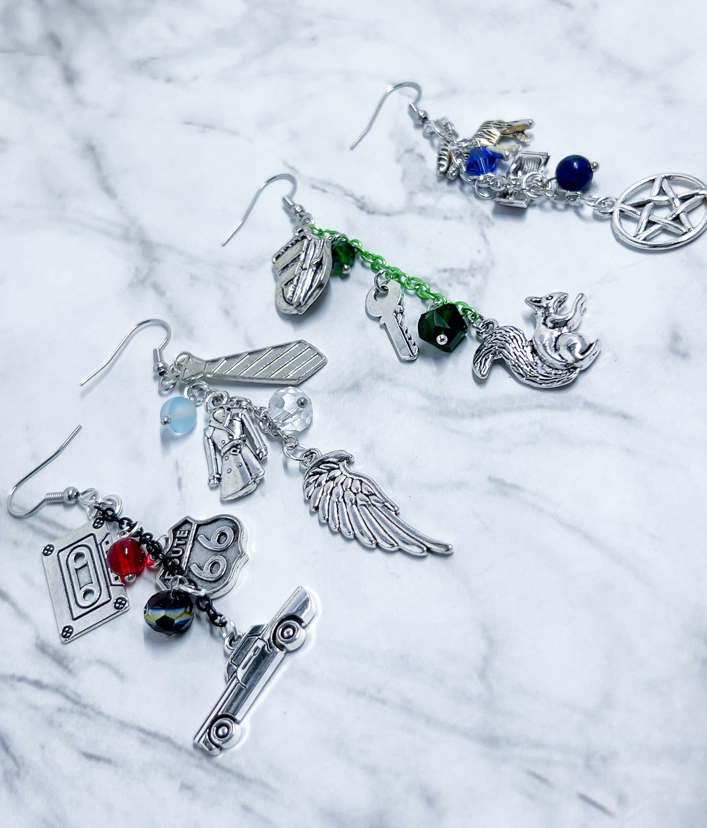 Supernatural Character Dangle Earrings