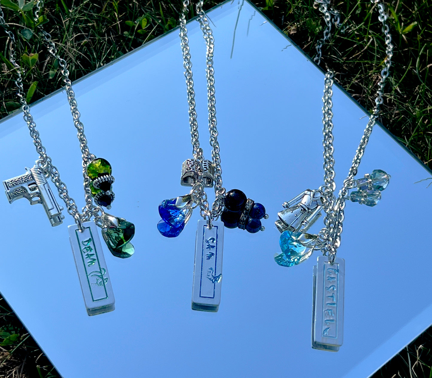 Dean, Sam Cas Stamped Necklaces