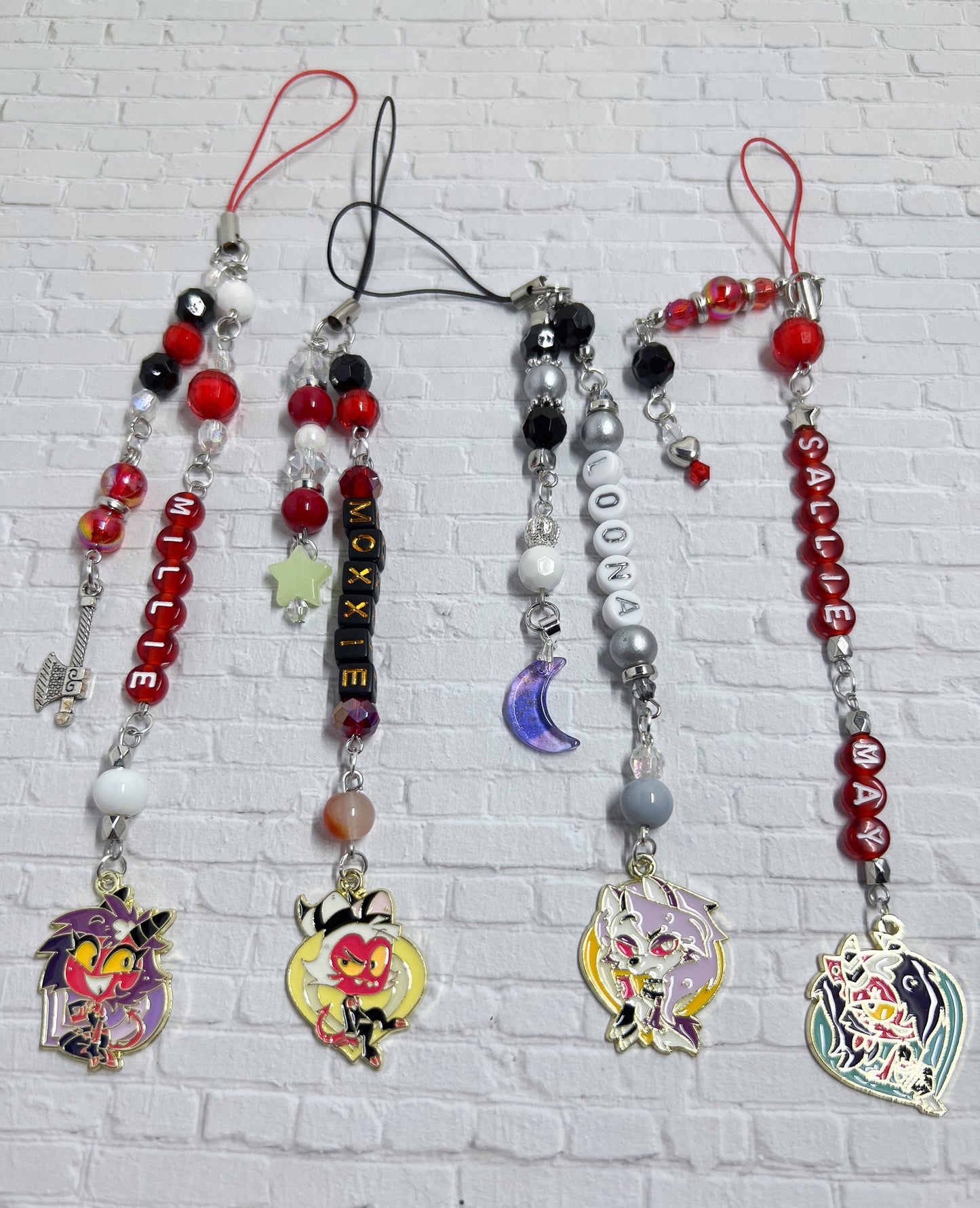 Helluva Boss Phone Charms