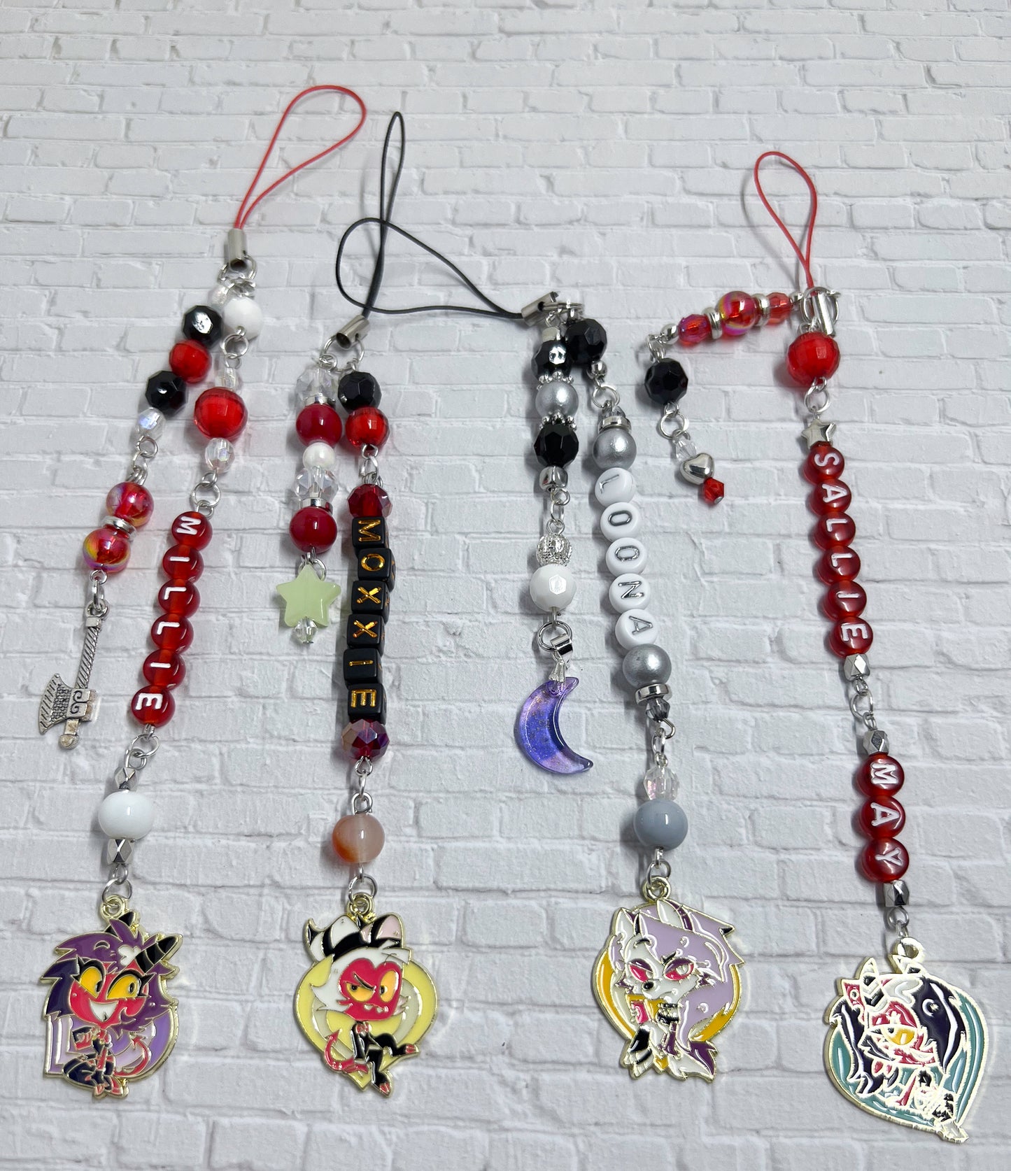 Helluva Boss Phone Charms