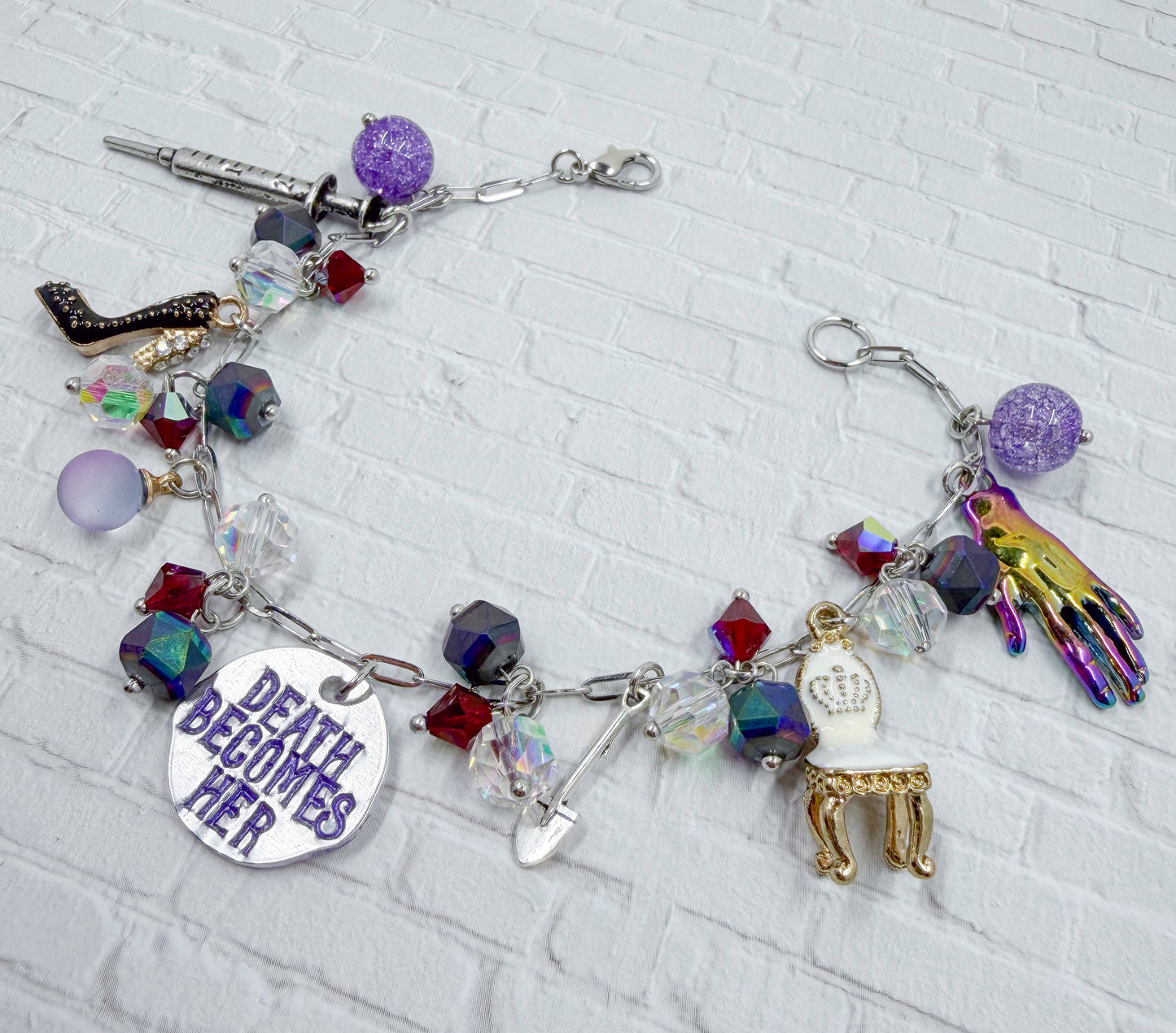 Death Becomes Her Charm Bracelet