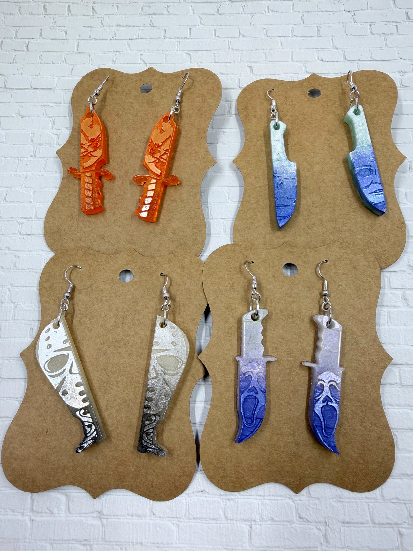 Horror Knife Earrings