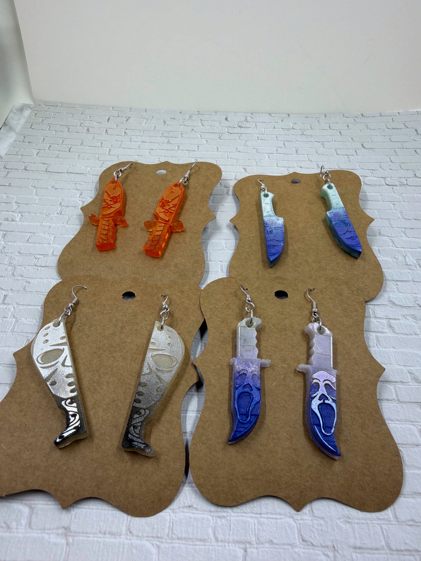 Horror Knife Earrings