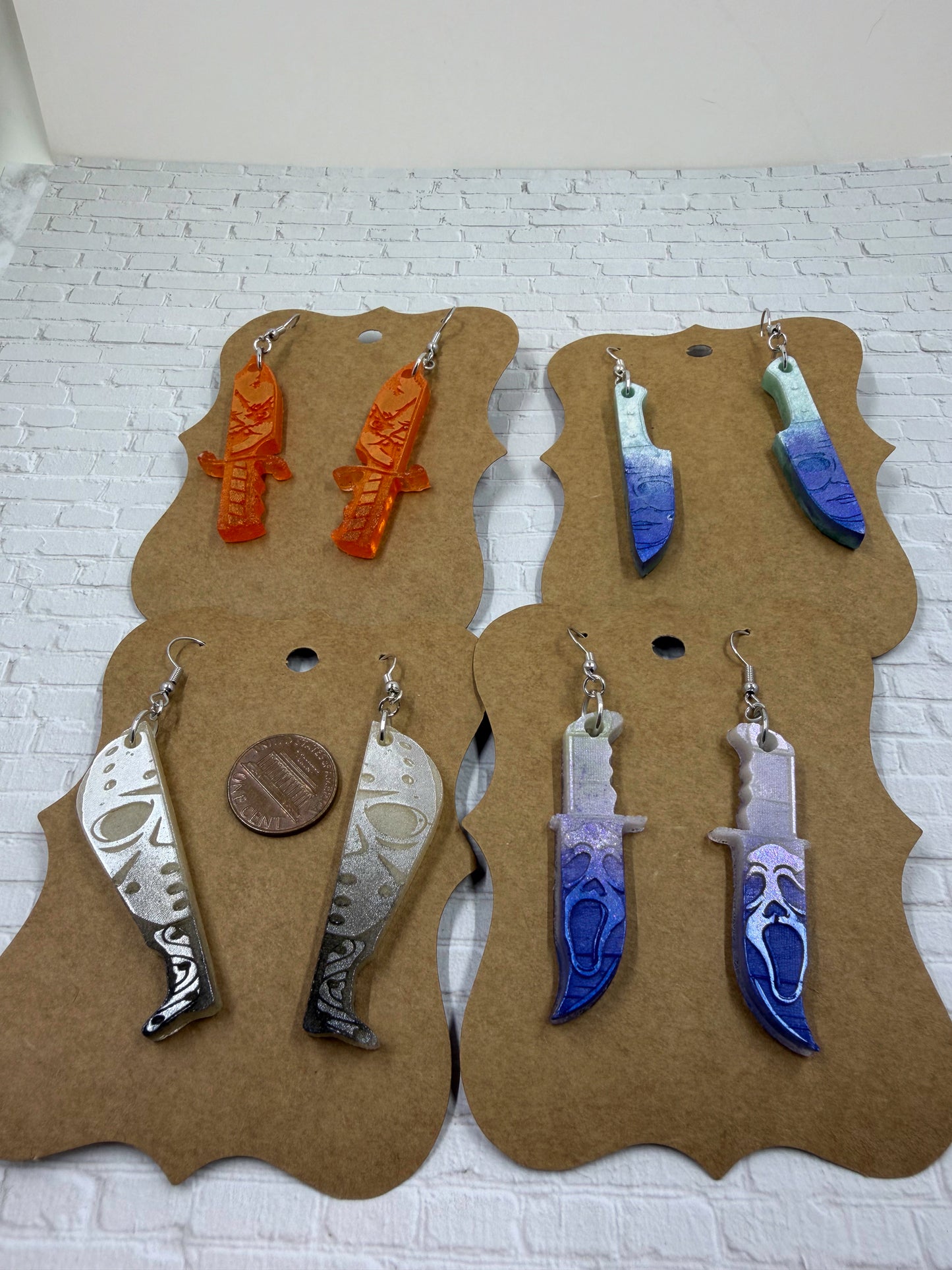 Horror Knife Earrings