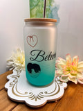 Between Us Inspired Can Style Glass Tumbler