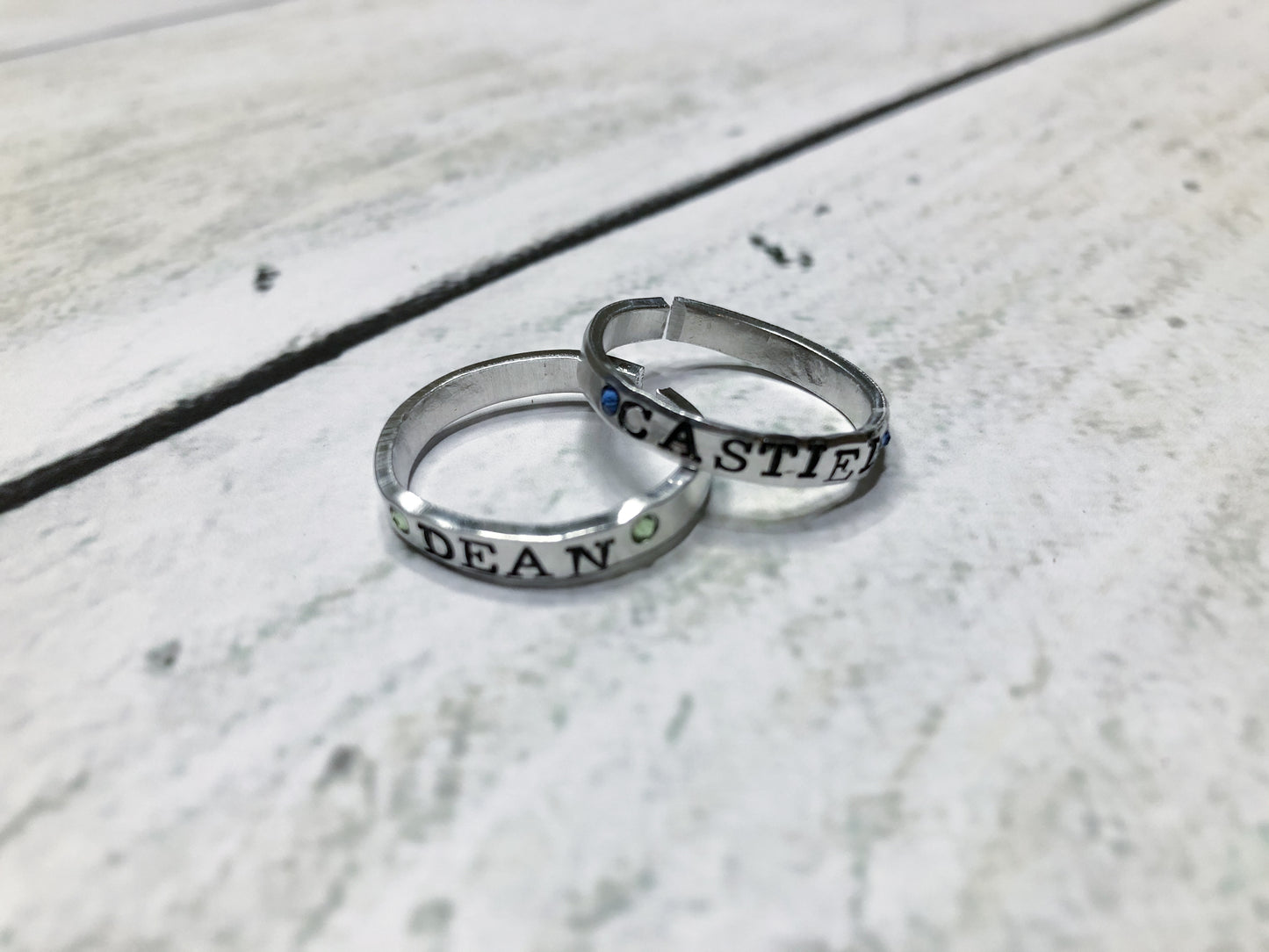 Dean and Castiel Stackable Rings