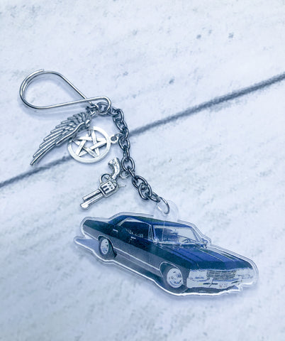 Supernatural Acrylic Impala Key Chain