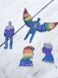 Castiel and Dean Pride Pins
