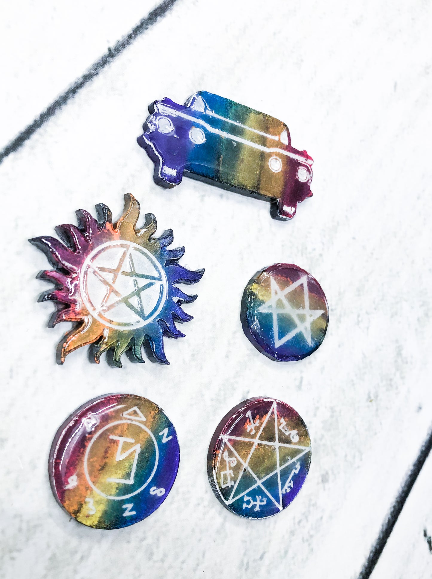 Supernatural Sigils Pride Pin Set