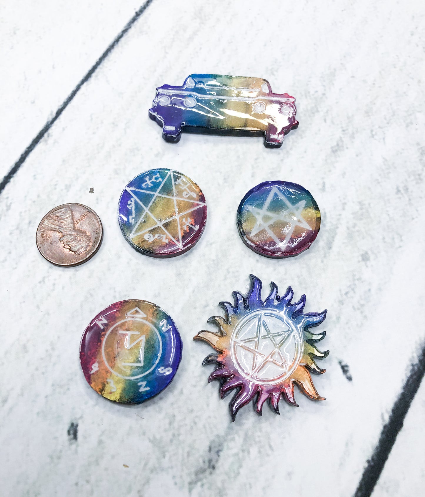 Supernatural Sigils Pride Pin Set