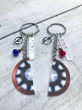 Captain America and Iron Man Inspired Best Friend Key Chains