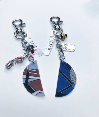 Falcon and Winter Soldier Bff Key Chains