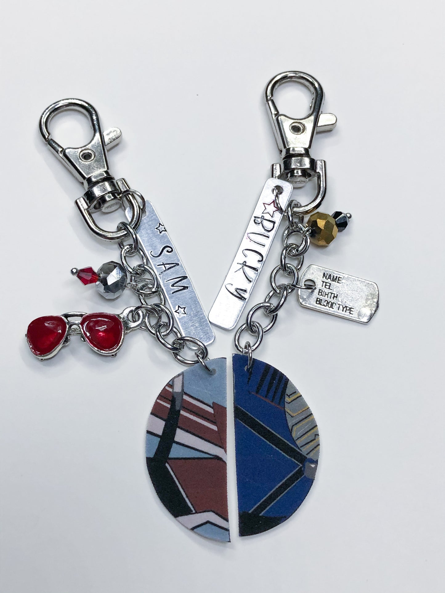 Falcon and Winter Soldier Bff Key Chains