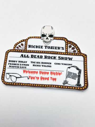 Richie Tozier All Dead Rock Show Pin or Earrings