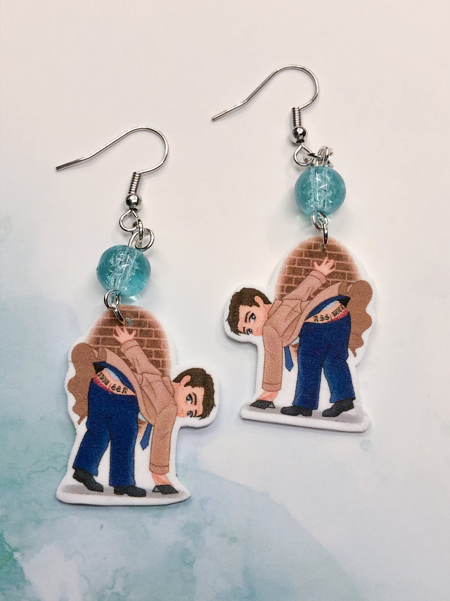 Castiel Badge Key Chain Or Earrings