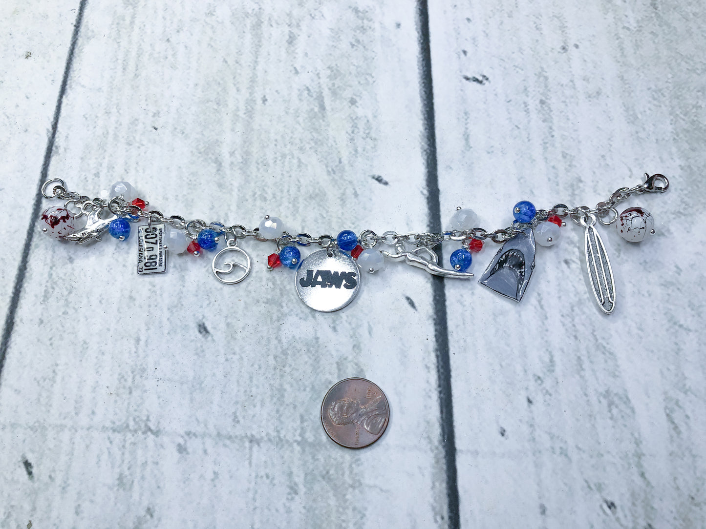 Jaws Loaded Charm Bracelet