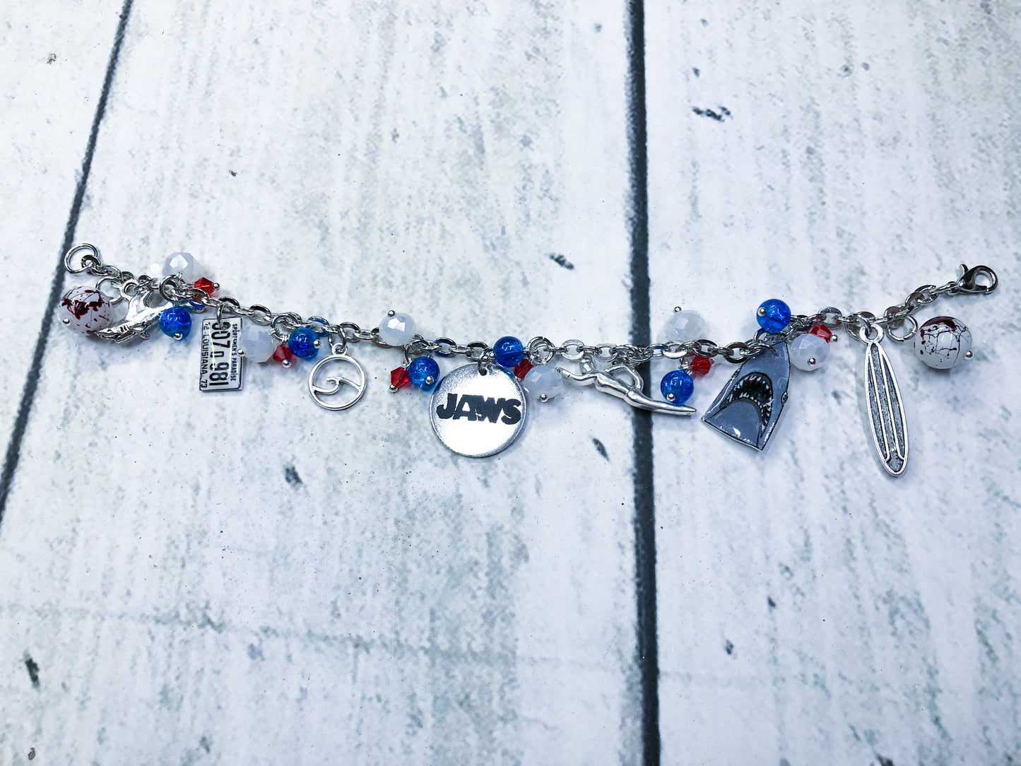 Jaws Loaded Charm Bracelet