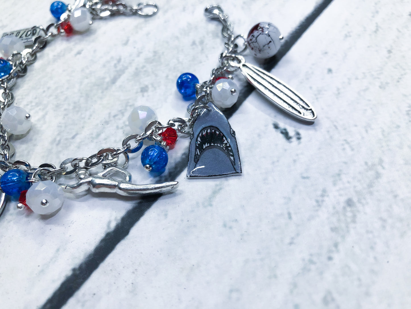 Jaws Loaded Charm Bracelet