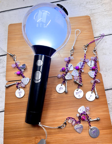 K-Pop BTS Inspired Light Stick Charms