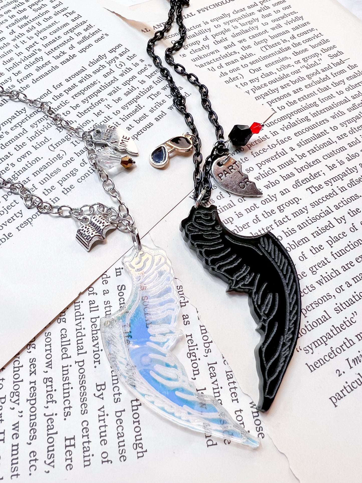 Crowley and Aziraphale Bff Necklace