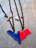 Nightwing and Redhood Bff Necklace