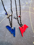 Nightwing and Redhood Bff Necklace