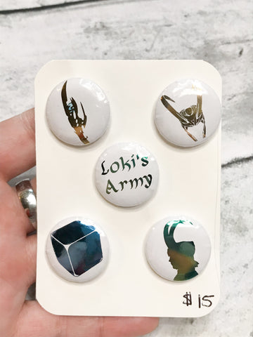 Loki Foiled Pin Set