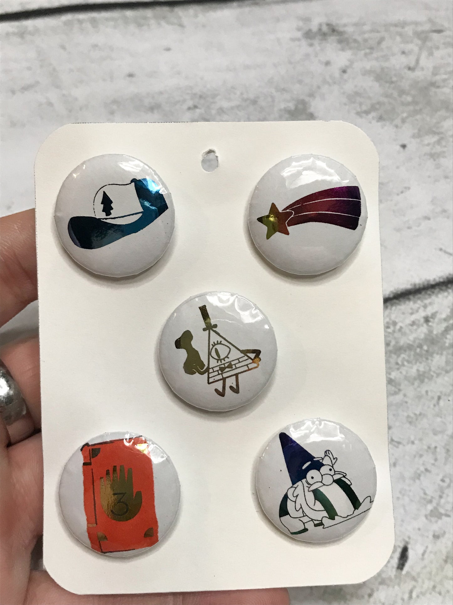 Gravity Falls Foiled Pin Set