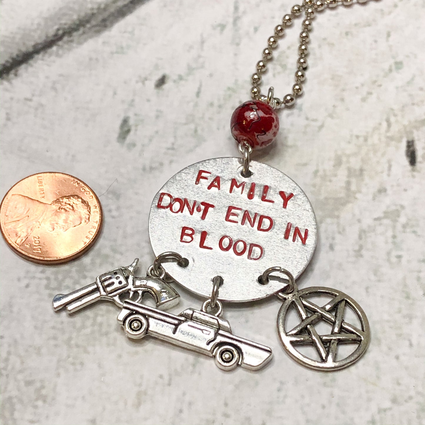Family Don't End in Blood Necklace