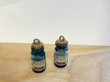Vintage Poison Bottle Earrings
