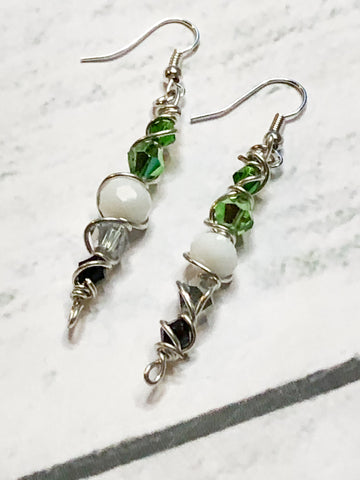 Aro Pride Flag Earrings