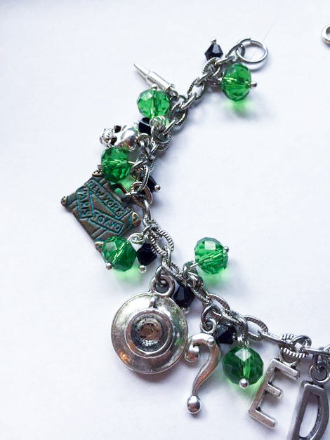 Edward Nygma Inspired Loaded Charm Bracelet