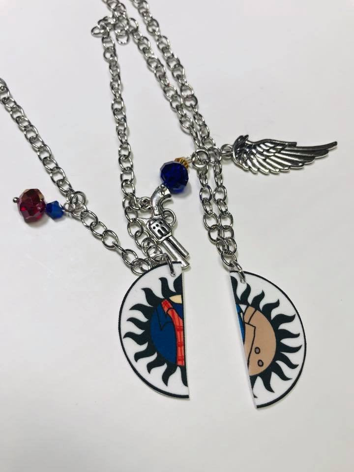 Dean and Cas BFF Necklace
