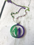 Nygmobblepot Resin Circle Necklace