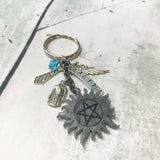 Sam or Cas Protection Key Chain