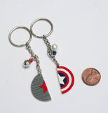 Winter Soldier Captain America Inspired Best Friend Key Chain